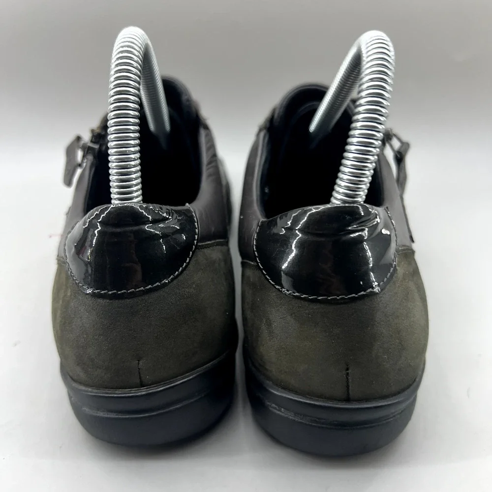 Mephisto Camilia Mobils Ergonomic Shoes Women's Size 7.5 Brown Graphite Side Zip